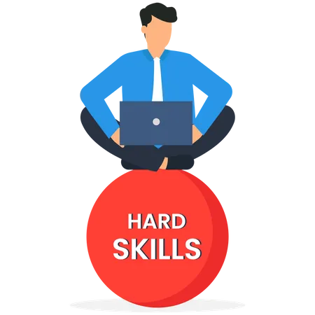 Hard Skills Or Personal Attributes To Be Successful Illustration