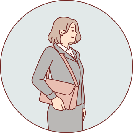 Confident businesswoman  Illustration