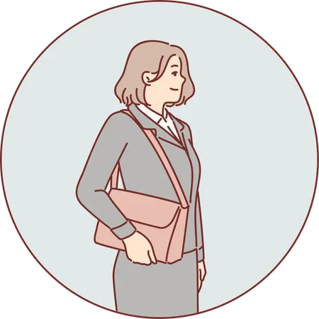 Confident businesswoman  Illustration
