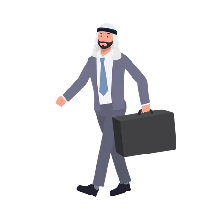 Confident Middle Eastern Entrepreneur  Illustration