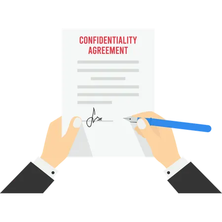 Confidentiality agreement Illustration