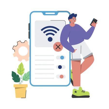 Configuração wi-fi  Ilustração