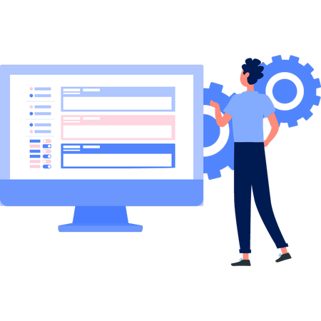 Configuración del archivo CMS del niño  Ilustración