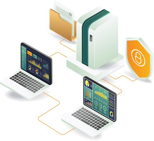 Configuración del servidor de análisis de datos  Ilustración