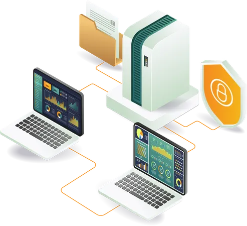 Configuración del servidor de análisis de datos  Ilustración