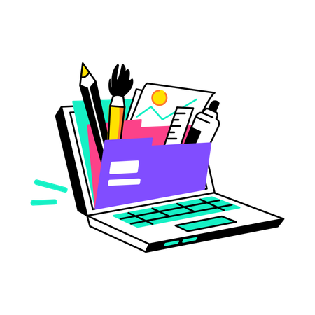 Configuración del software de diseño  Ilustración