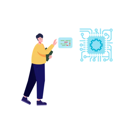 Configuración del robot ia  Ilustración