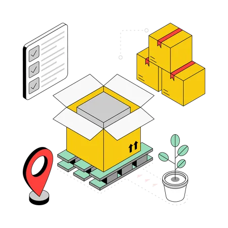 Confirmação de entrega  Ilustração