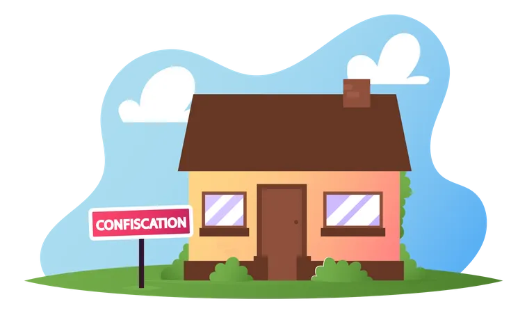 Confiscation de maison,  Illustration