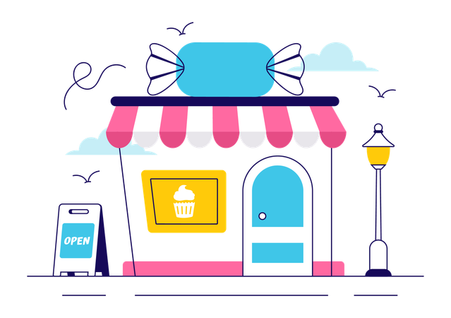 Confiserie  Illustration