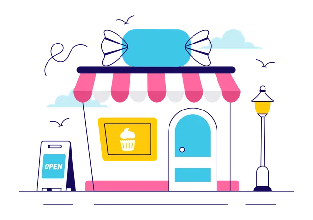 Confiserie  Illustration