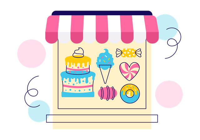 Confiserie  Illustration