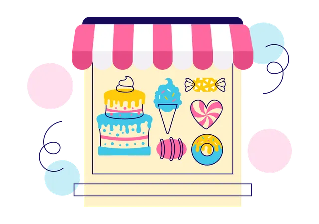 Confiserie  Illustration