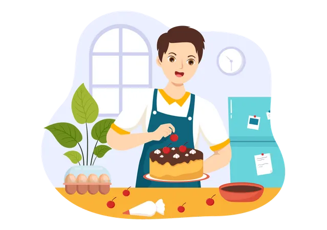 Chef pâtissier  Illustration