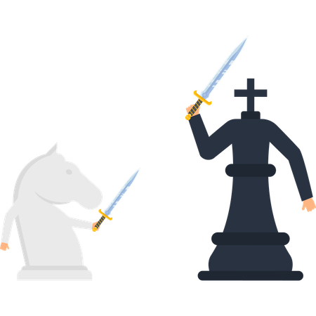 Conflicto estratégico empresarial  Ilustración