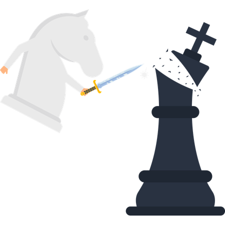 Conflicto estratégico empresarial  Ilustración