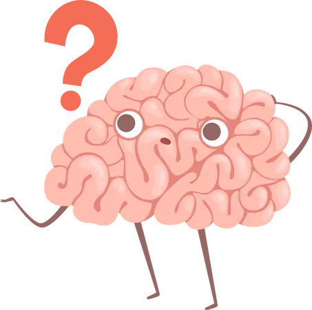 Confused Brain  Illustration