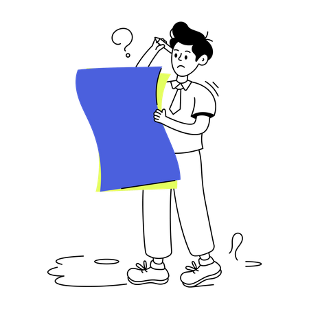 Confused Employee  Illustration