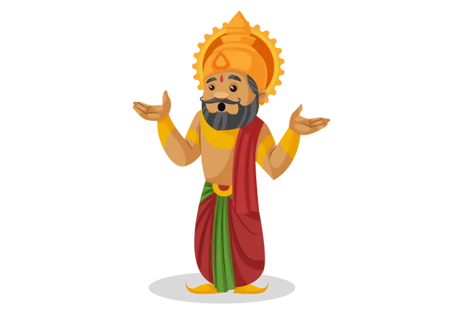 Confused King Dasharatha  Illustration