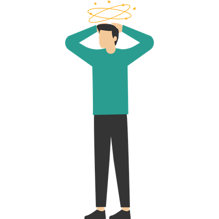 Confused man  Illustration