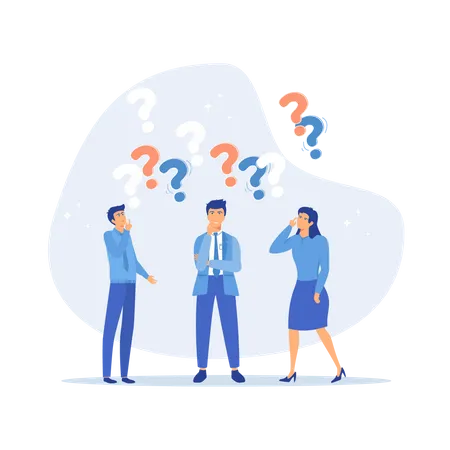 Confused People  Illustration