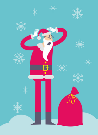 Confused Santa  Illustration