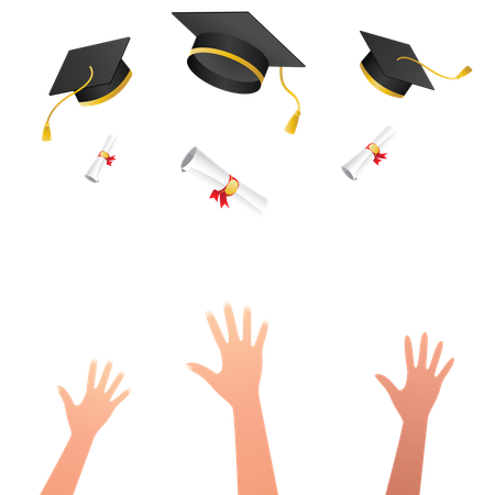 Congrats Graduated  Illustration