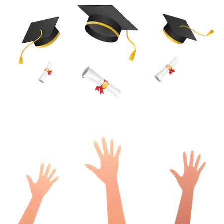 Congrats Graduated  Illustration