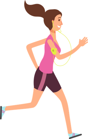 Conjunto de personagens de desenhos animados vetoriais de pessoas fitness. Atletas femininos e masculinos fazem exercícios com equipamentos esportivos. Exercício esportivo de fitness para ilustração corporal  Ilustração