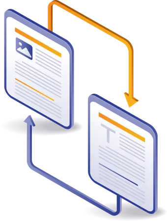 Connect web application data transfer  Illustration