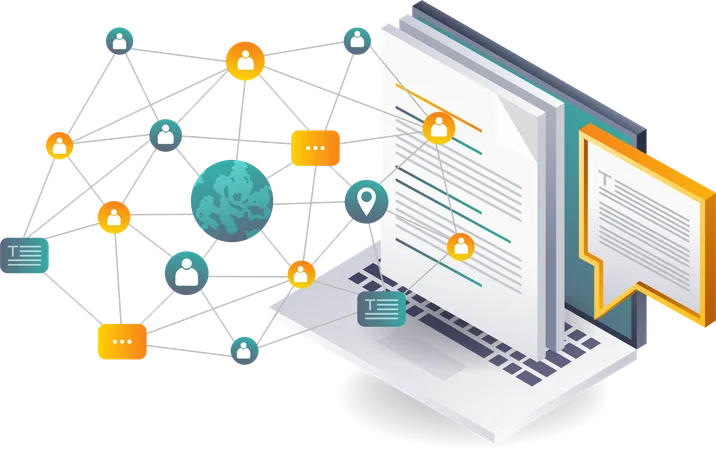 Connecting Computer Data for Information Networks  Illustration