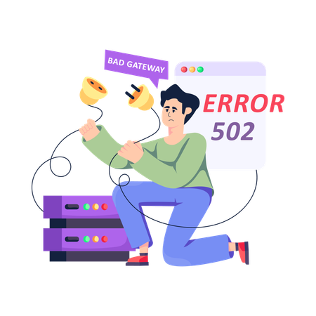 Connection Error  Illustration