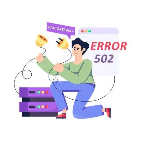 Connection Error  Illustration