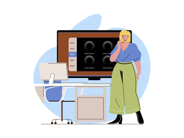Connection loss while online meeting Illustration