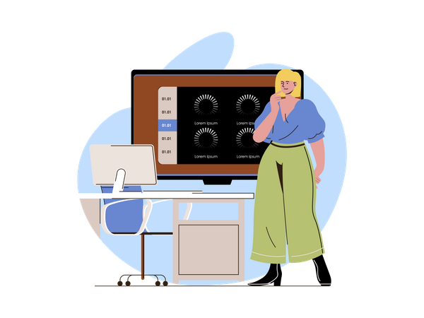 Connection loss while online meeting  Illustration