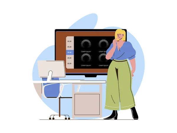 Connection loss while online meeting  Illustration