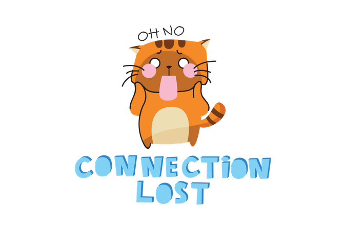 Connection Lost  Illustration