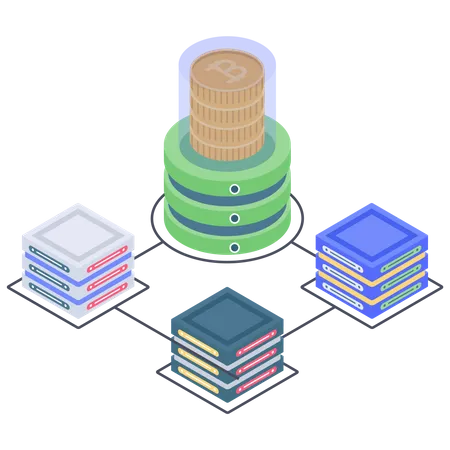 Connexion à la base de données Bitcoin  Illustration