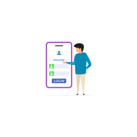 Connexion au compte utilisateur  Illustration
