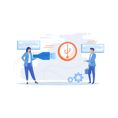 Connexion USB  Illustration