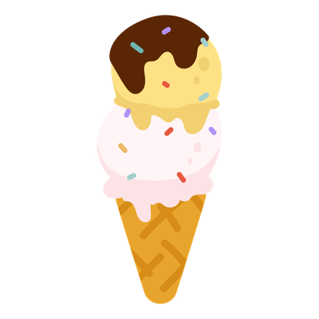 Cucurucho de helado  Ilustración