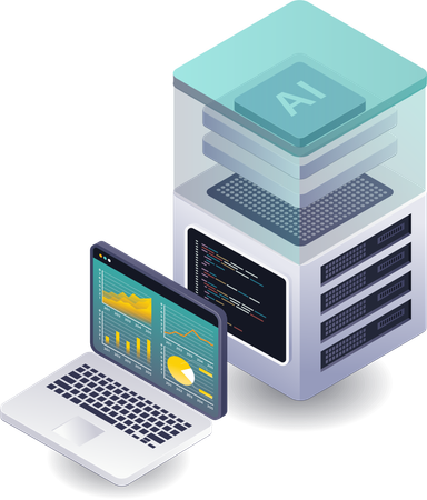 Perspectivas del análisis de datos en la tecnología de servidores informáticos  Ilustración