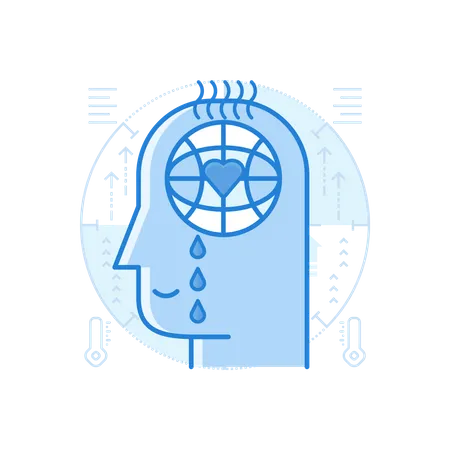 Consapevolezza del riscaldamento globale  Illustration