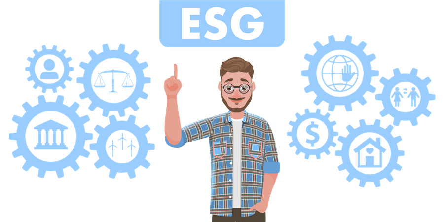 Conscientização ESG  Ilustração