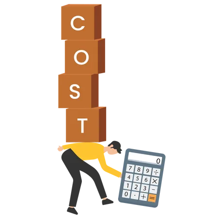 Custos de negócios e consciência de despesas  Ilustração