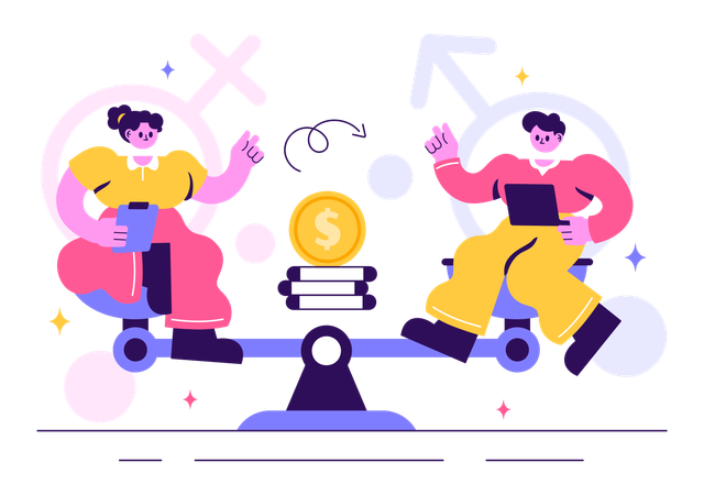 Conscientização sobre sexismo no local de trabalho  Ilustração