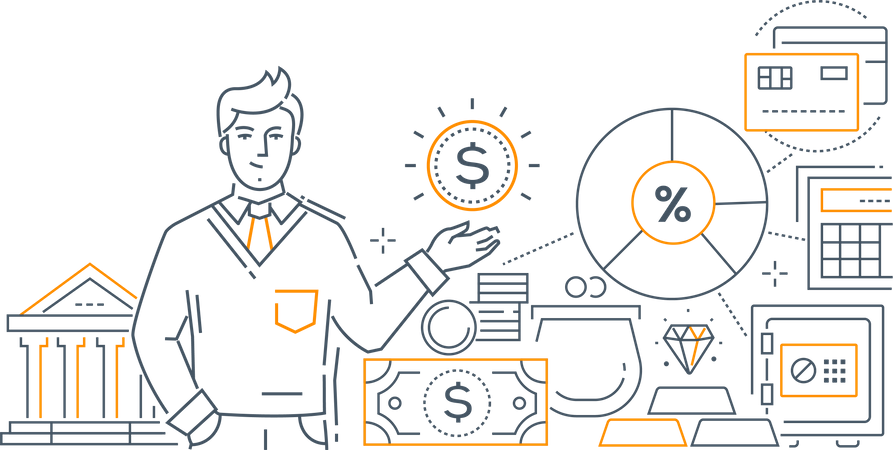 Conseiller financier  Illustration