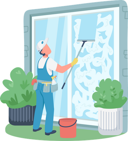 Conserje profesional  Ilustración
