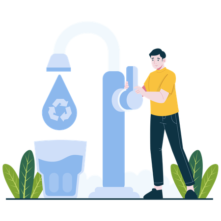 Conservation d'eau  Illustration