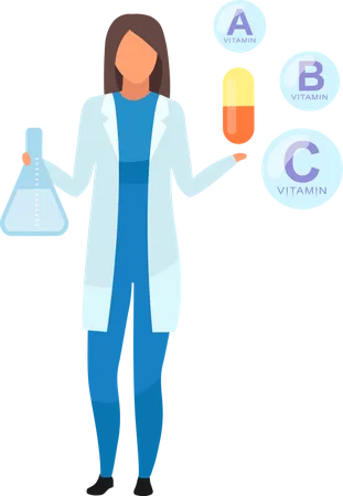 Consommation de vitamines synthétiques  Illustration